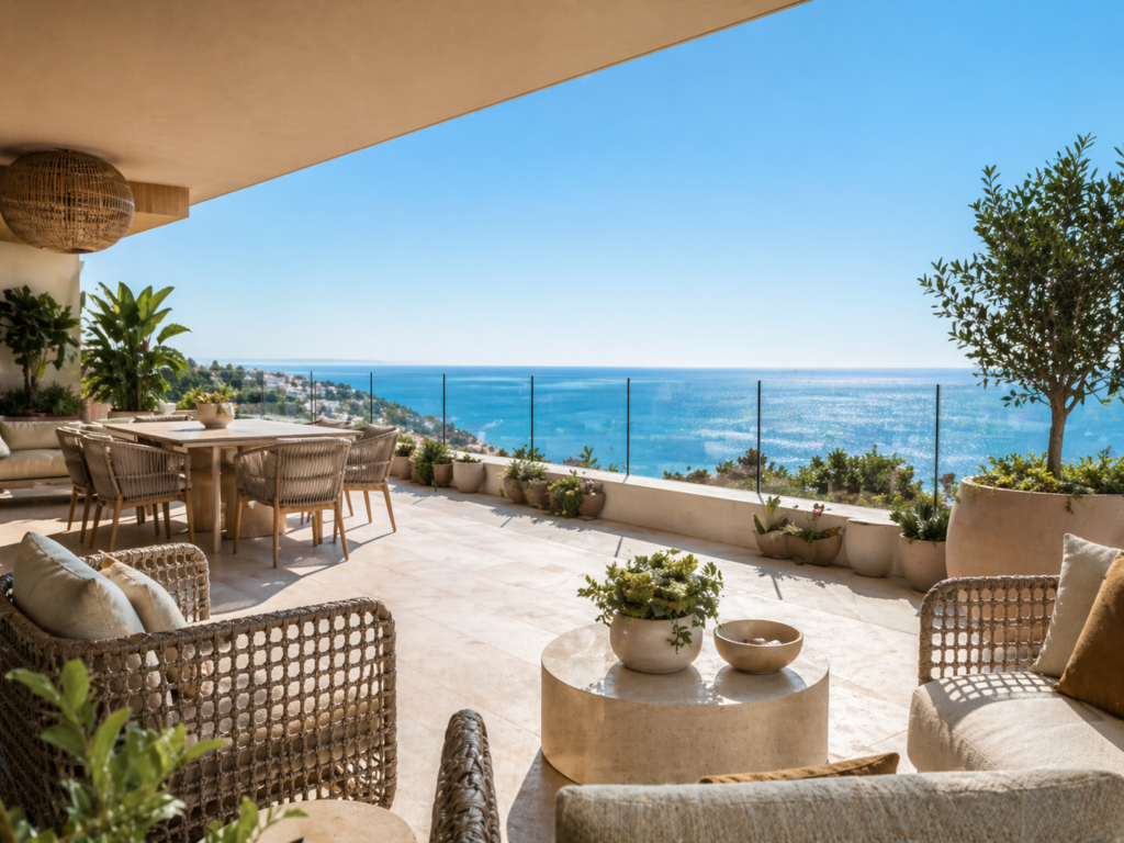 Apartamento moderno con terraza