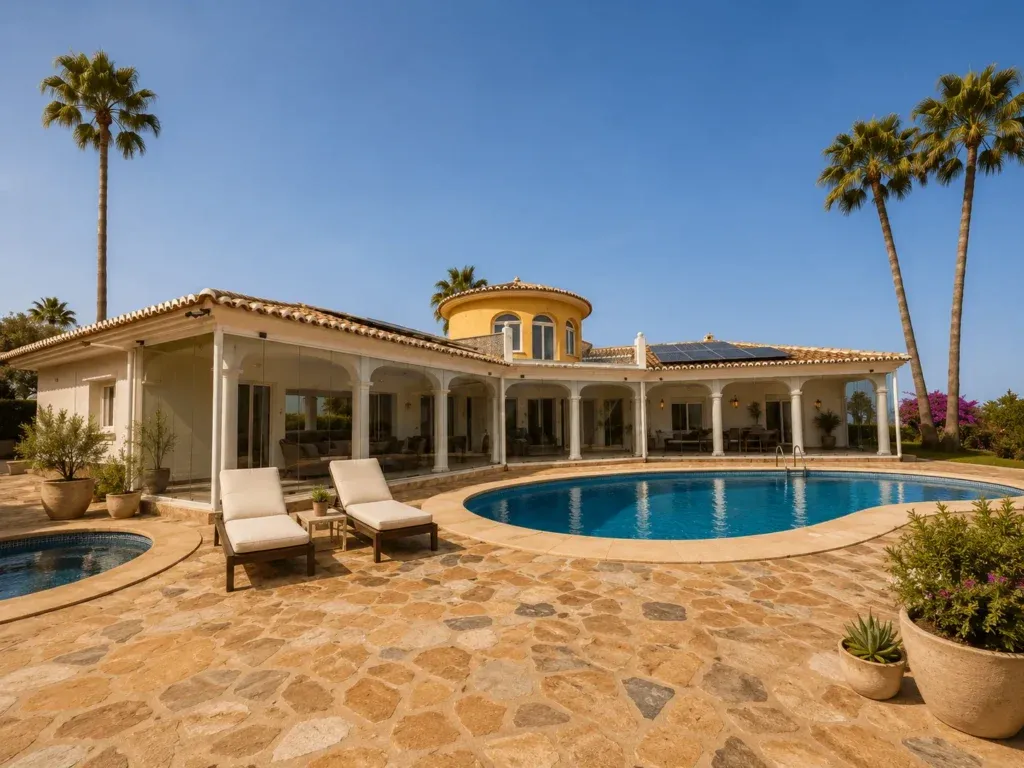 Excepcional villa andaluza con vistas panorámicas, licencia turística y ubicación privilegiada en Mijas — Mijas, Málaga, Andalucía. Ref. 0170-00335