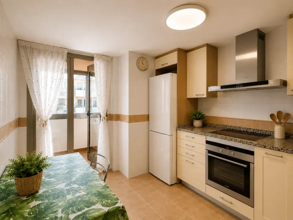 Piso en primera línea de playa con vistas frontales al mar – 3 dormitorios, parking y trastero