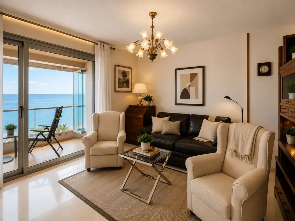 Piso en primera línea de playa con vistas frontales al mar – 3 dormitorios, parking y trastero