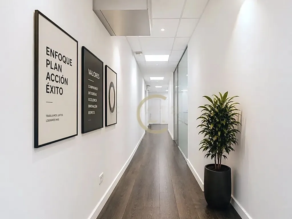 Oficina Premium en el Distrito Financiero de Málaga | Doble acceso y distribución flexible