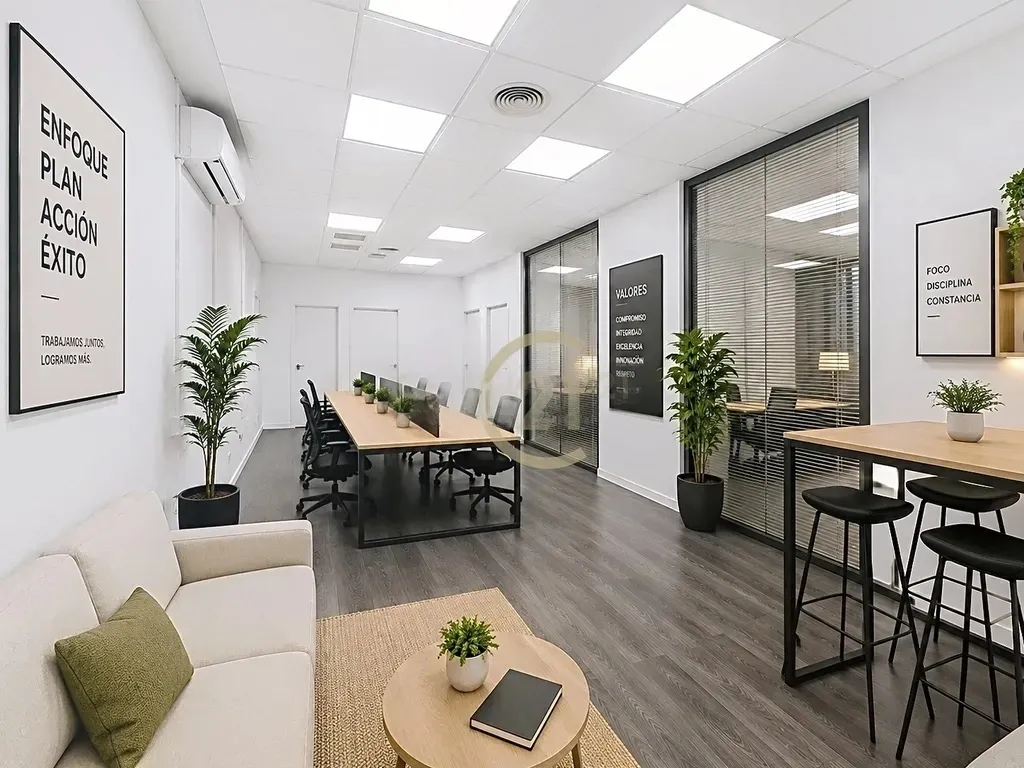 Oficina Premium en el Distrito Financiero de Málaga | Doble acceso y distribución flexible