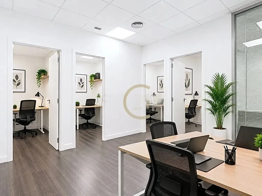 Oficina Premium en el Distrito Financiero de Málaga | Doble acceso y distribución flexible