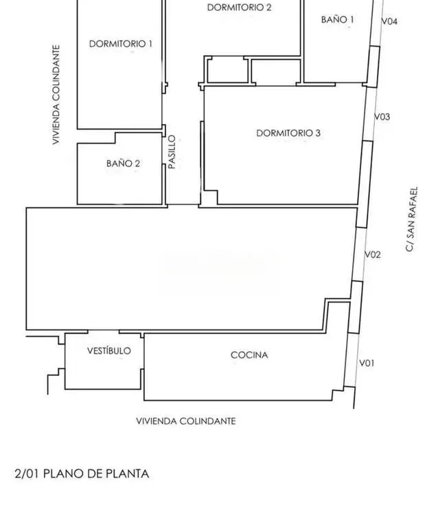 Estupendo Piso 3 dormitorios Centro de Málaga